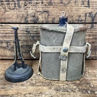 WW2 Australian Soldiers Flask with French Air 303