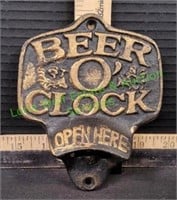Beer O' Clock Wall Mount Bottle Opener