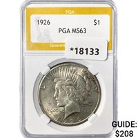 1926 Silver Peace Dollar PGA MS63