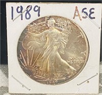 1989 silver 1oz eagle .999 fine