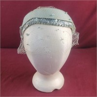 Vintage Fascinator Cap with birdcage veil