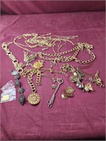 Broken jewelry pieces could be used for crafts