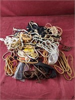 Bag of shoe laces and leather laces