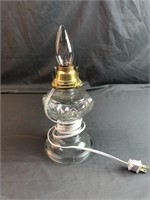 Clear Glass Small Electric Lamp Missing Globe