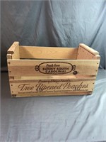 Wooden Peach Crate