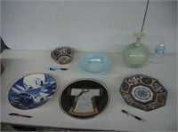 DECORATIVE ASIAN PLATES,BOWLS&VASE-WIZARD OF CLAY