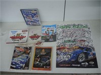 AUTOGRAPHED 60 CHAMPIONS RACING POSTER & MAGAZINES