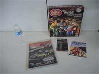 COCA-COLA NASCAR RACING BOARD GAME,BOOK & MORE