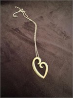 Sterling Silver Heart Necklace .925