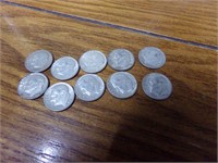 10-1964 silver dimes