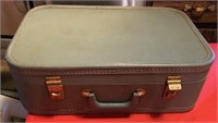 Vintage Blue Suitcase-opens-no key required