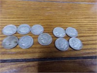 10-1950s & 1960s silver dimes