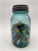 Ball Jar with marbles