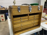 Wooden tool box - Missing  some drawers