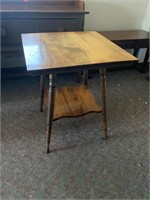 Square hall table 
28 in tall
