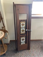 Piano top with stained glass