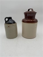 McCoy jar & small crock