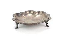 L.E. TOWN PLATE CO. SILVERPLATE FOOTED TRAY