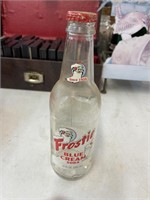 Frosty Blue Cream Soda Bottle