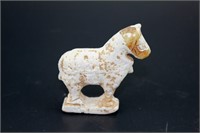 OLD CHINESE CARVED STONE HORSE