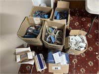 7 Boxes Light Fittings, Transformers, Light Switch