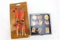 COCA COLA TABLECLOTH WEIGHTS & OLYMPICS ITEMS