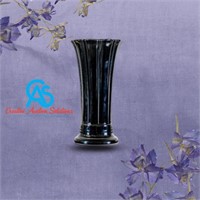 Fiestaware Black 9 5/8” Flared Scalloped Vase