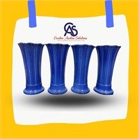 Fiesta Sapphire Blue Flared Scallop 9 5/8” Vase