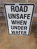 Road Under Water Sign 18" x 28"