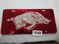 Arkansas Razorback License Plate