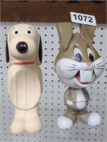 Vintage Snoopy Soap Dish & Bugs Bunny