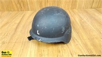 Korean Military Helmet. Fair Condition. Black Kevl