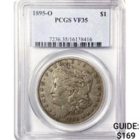 1895-O Morgan Silver Dollar PCGS VF35