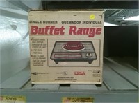Buffet range single burner