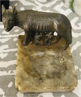 Antique Romo medal dog Ash Tray