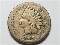 1860 Indian Head Cent Penny Copper Nickel