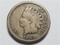 1864 Indian Head Cent Penny CN