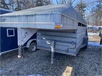 1992 16' Real Industries stock trailer