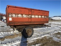 14' Box and hoist trailer, grain end gate