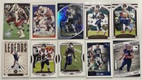 10 NFL Sports Cards - All Patriots - Edelman