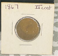 1867 2 cent coin