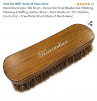 MSRP $16 Horse Hair Shoe Brush