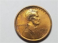 1912 D Lincoln Cent Wheat Penny Very High Grade