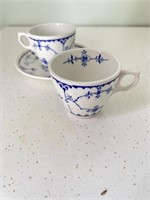 Furnivals Made in England 2 Tea Cups 1 Saucer.