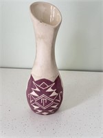 Hand Made Sioux Indian Pottery Vase
