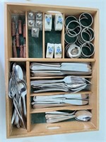 Lot of Stainless Steel Flatware and Kitchen Items