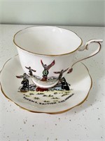 Commemorative Tea Cup & Saucer, Totems, British
