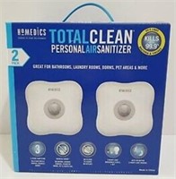 MSRP $60 Homedics 2 Pack Totalclean AIr Sanitizers