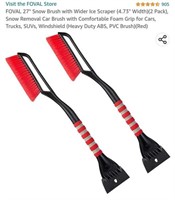 MSRP $18 Set 2 Snow Brushes & Ice Scrapers