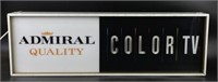 Vintage Admiral TV Lighted Advertisement Sign